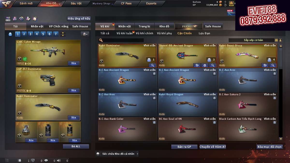 shop acc cf uy tin gia re